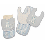 'Cuddly Cub' Bibs & Burp Cloth Set