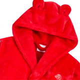 Red Hooded Dressing Gown