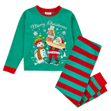 'Merry Christmas' Santa & Snowman Festive Pyjamas